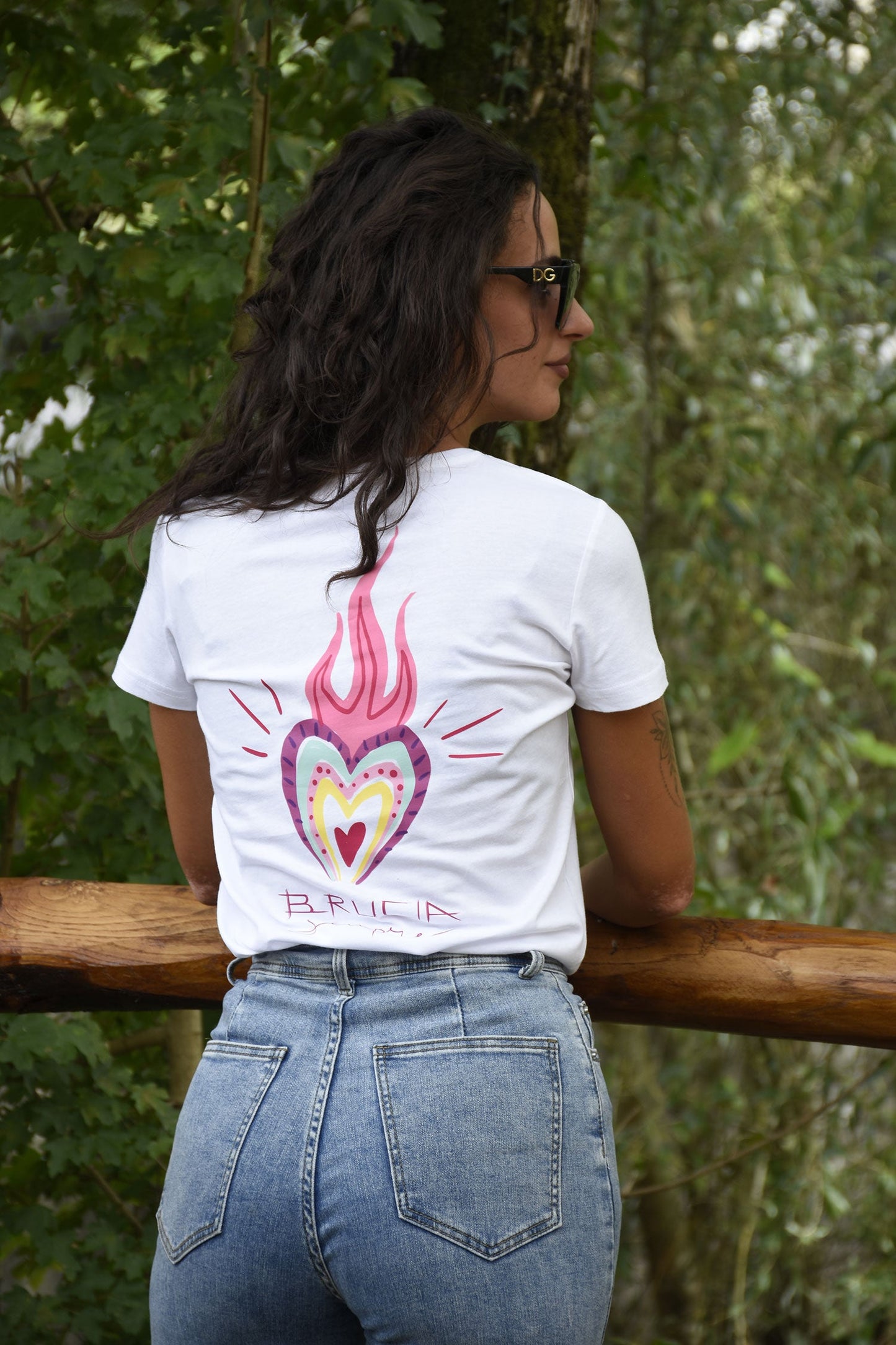 ORIGINAL DESIGN T-SHIRT CHERRY BLOOM "ALWAYS BURNS"