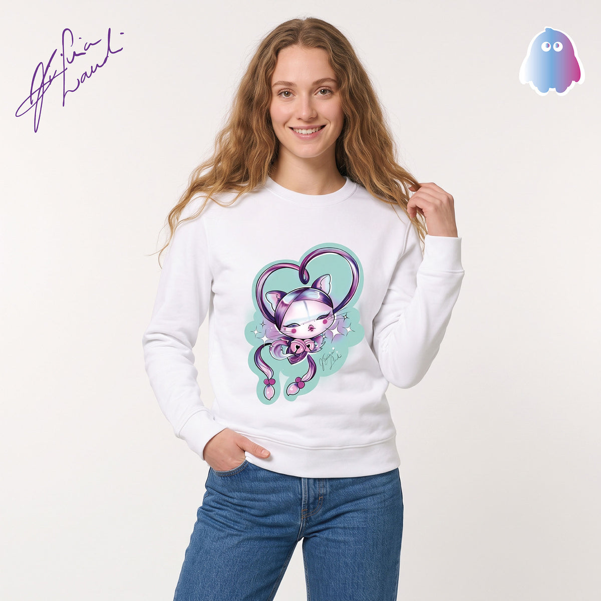 FELPA ORIGINAL DESIGN CHERRY BLOOM "GATTINA"