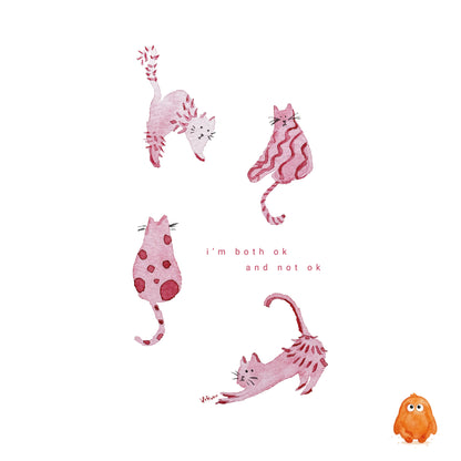 Watercolour - I'm Both ok And Not Ok