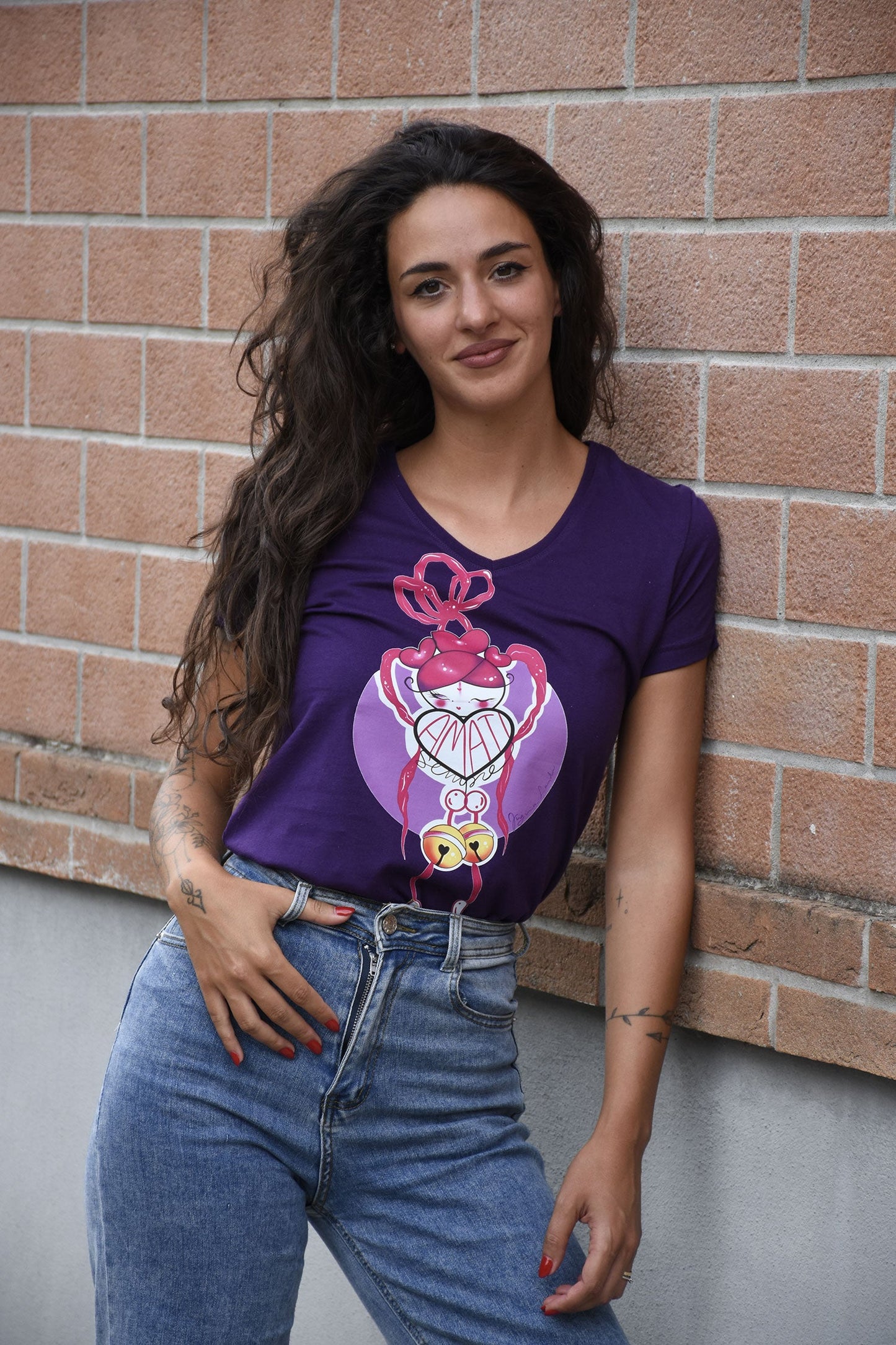 ORIGINAL DESIGN T-SHIRT CHERRY BLOOM "ALWAYS LOVED"