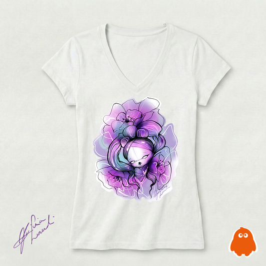 T-SHIRT ORIGINAL DESIGN CHERRY BLOOM "FLOWER DOLL"