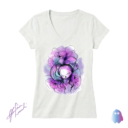 T-SHIRT ORIGINAL DESIGN CHERRY BLOOM "FLOWER DOLL"
