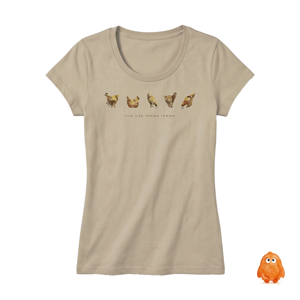 T-SHIRT ORIGINAL VITTORIA x MAGI "LIVE LIFE LEMME LEMME"