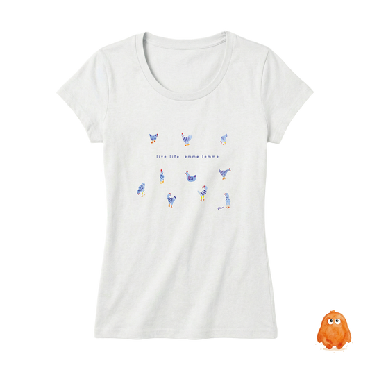T-SHIRT ORIGINAL VITTORIA x MAGI "LIVE LIFE LEMME LEMME" #BLUE