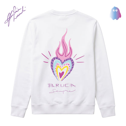 FELPA ORIGINAL DESIGN CHERRY BLOOM "BRUCIA SEMPRE"